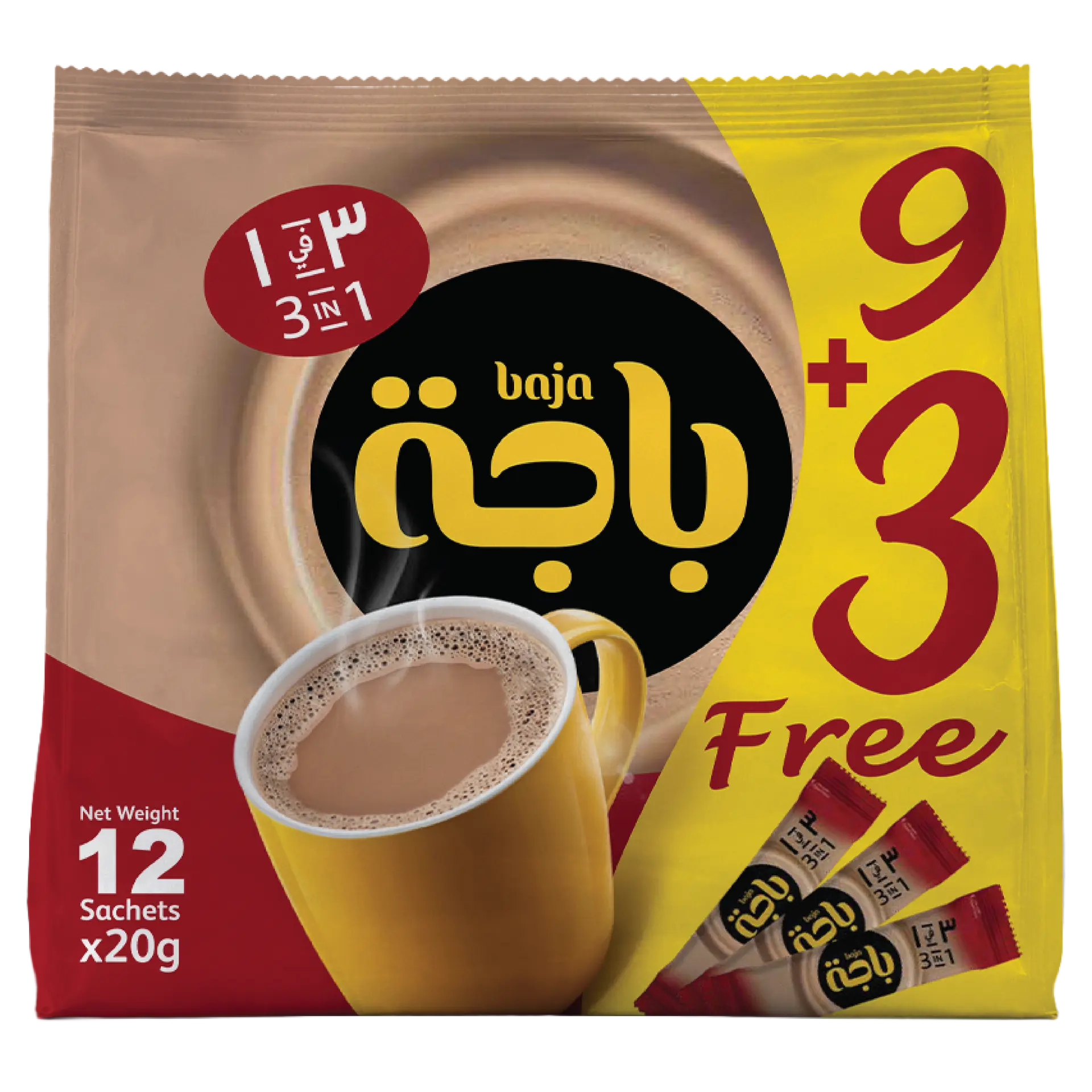 Baja Instant Coffee (3in1) 9 Sachets 3 free 20 gm  - view 1