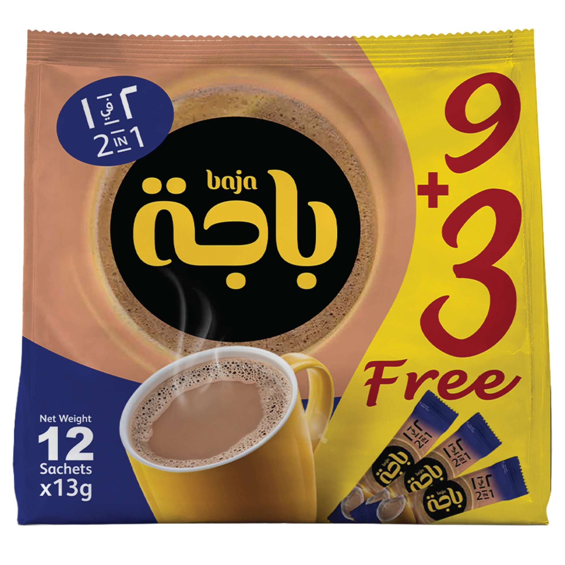 Baja Instant Coffee (2in1) 9 Sachets 3 free 13 gm