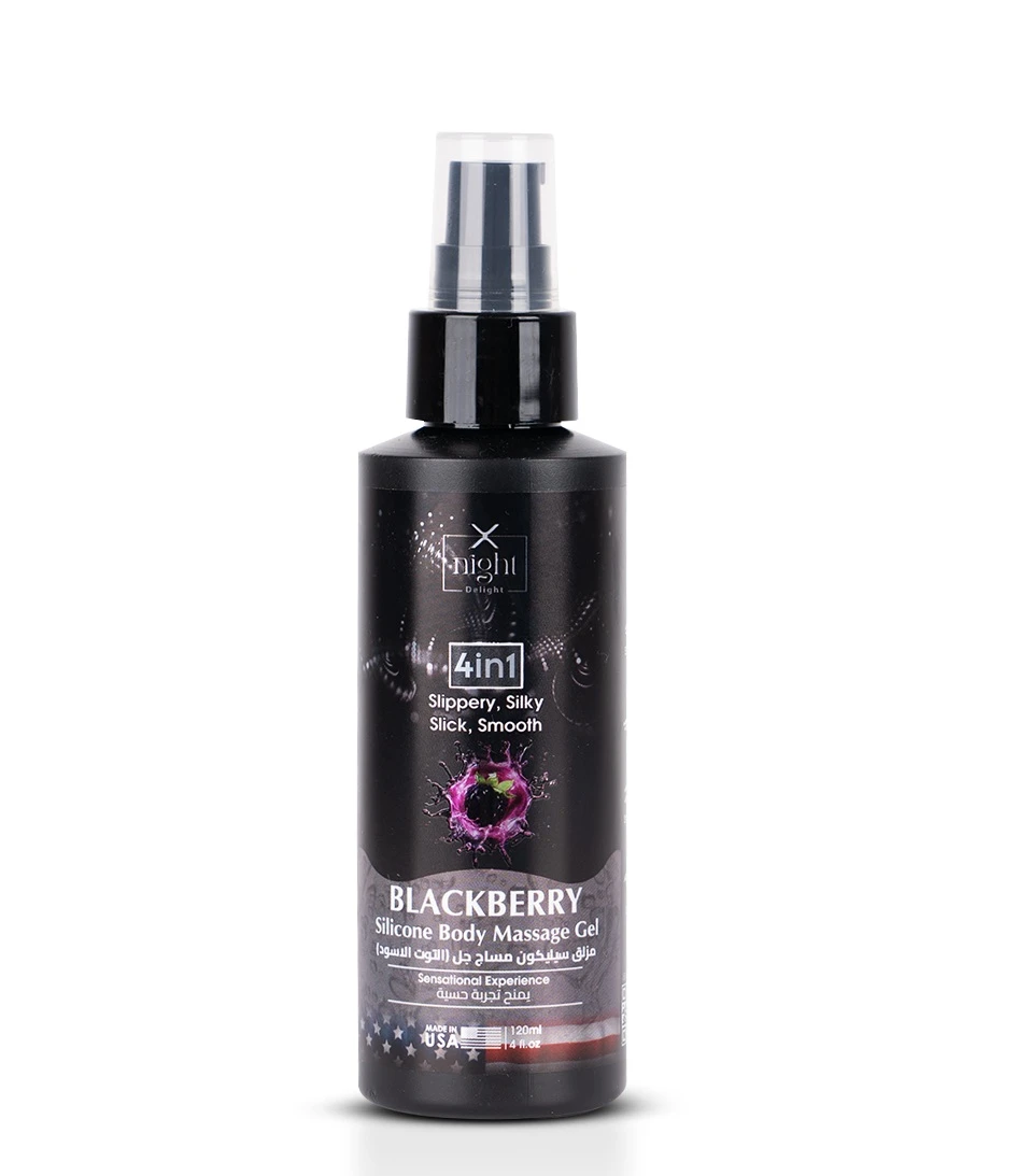 X-Night Delight 4x1 Silicone Body Massage Gel Blackberry 120 ml