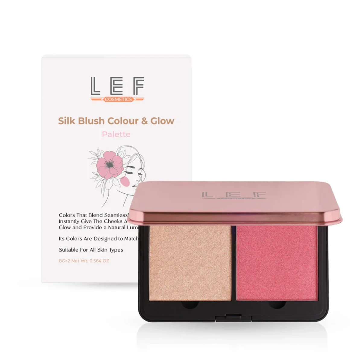 Lef Silk Bulsh & Glow Palette 01