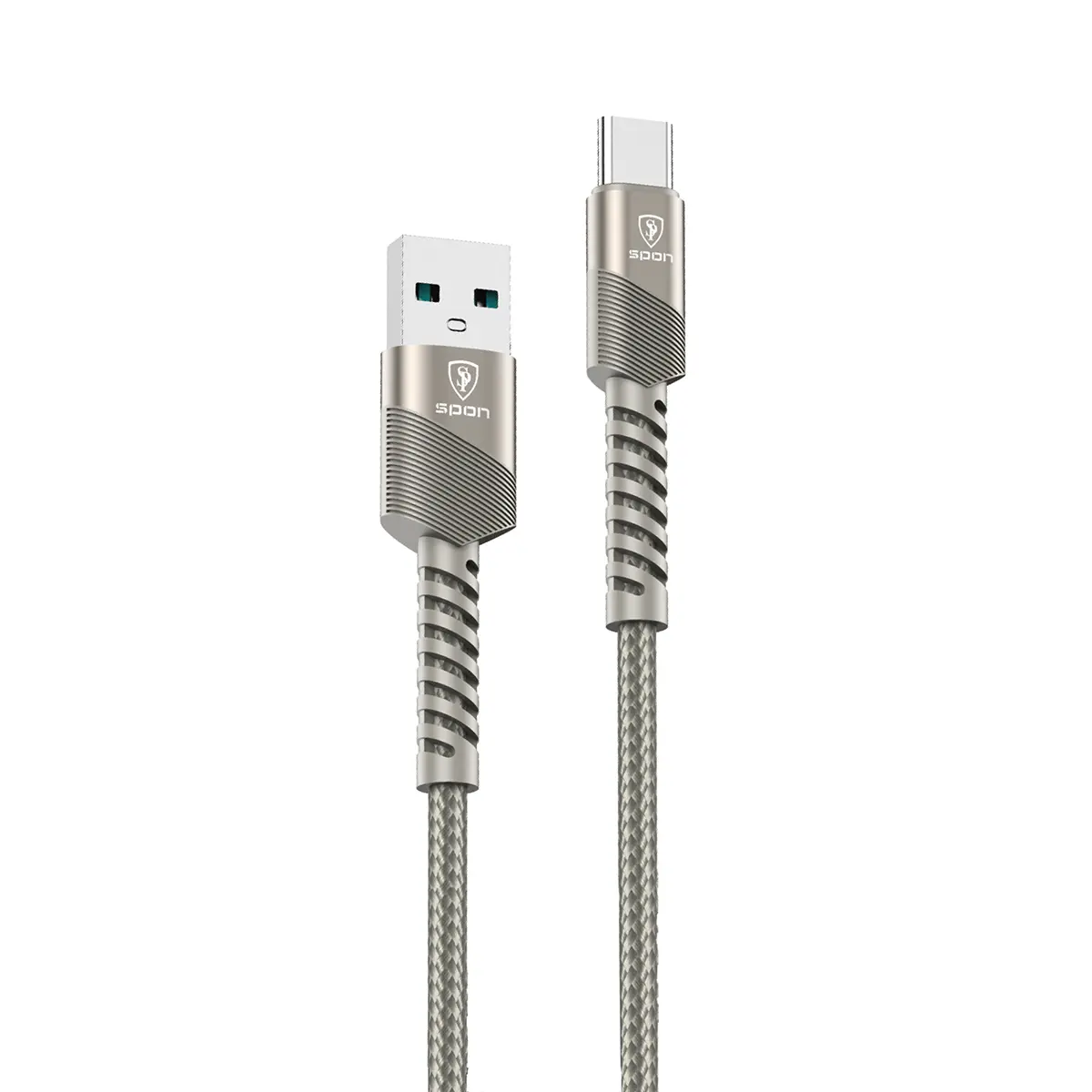 Spon Titanium Fabric Cable USB to Type C 2m - view 1