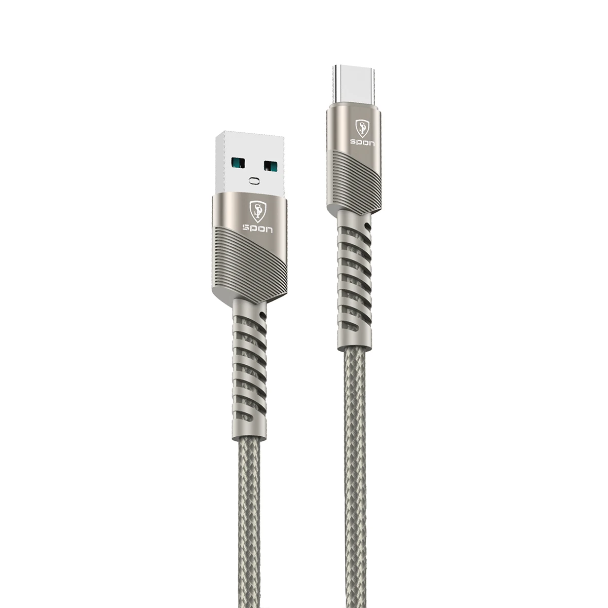 Spon Titanium Fabric Cable USB to Type C 2m