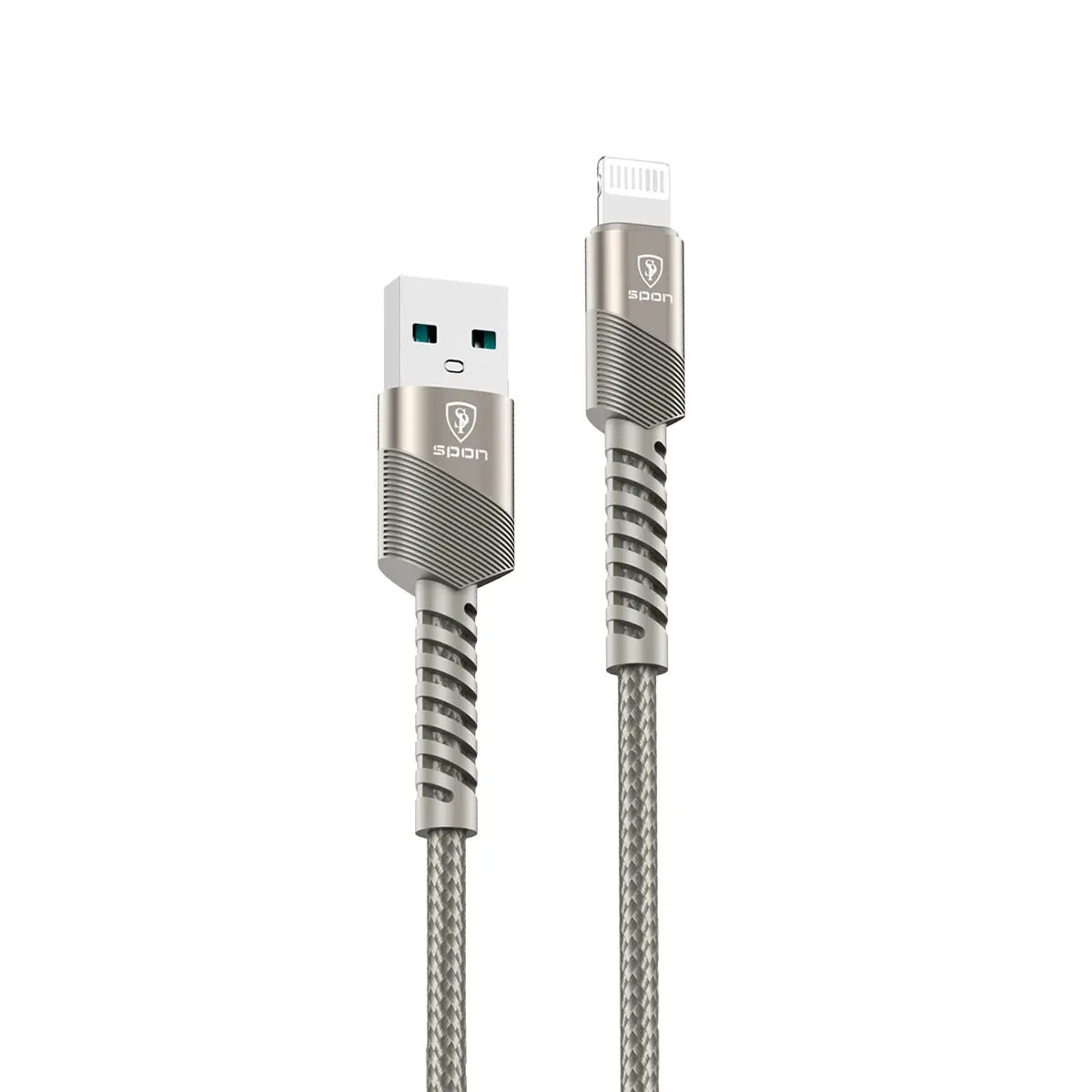 Spon  Titanium Fabric Cable iPhone 2M - view 1