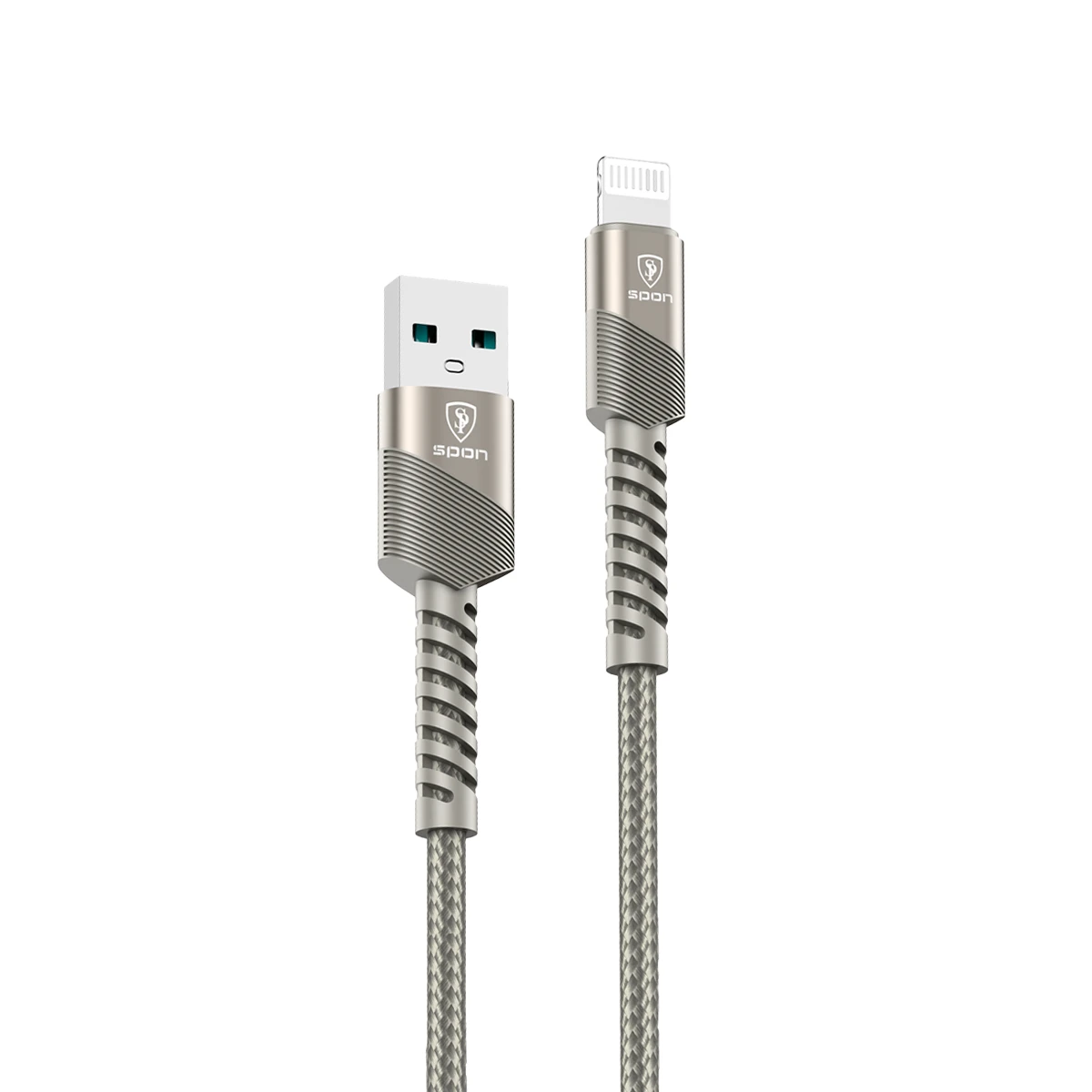 Spon  Titanium Fabric Cable iPhone 2M