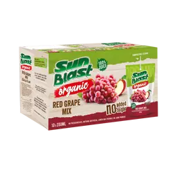 Sun Blast Juice Organic Red Grape Mix 200ml