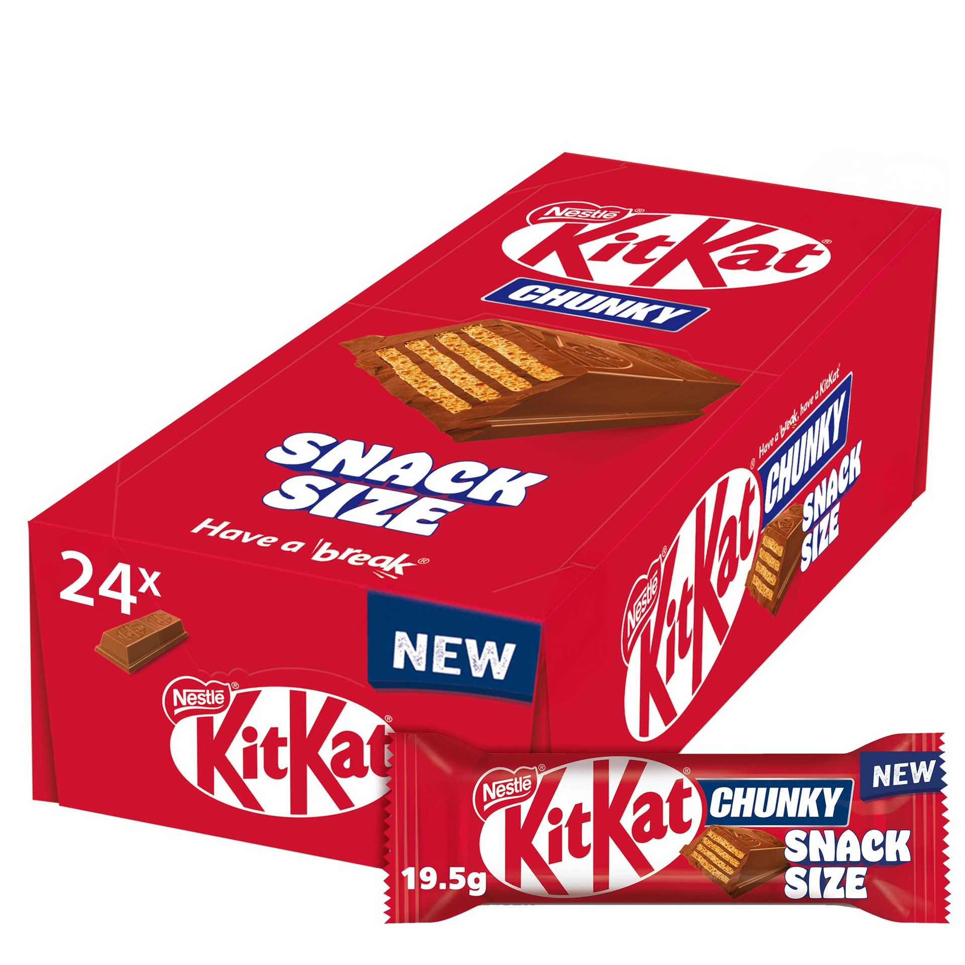 KitKat Chunky Snack Size 24 pcs 19.5 gm