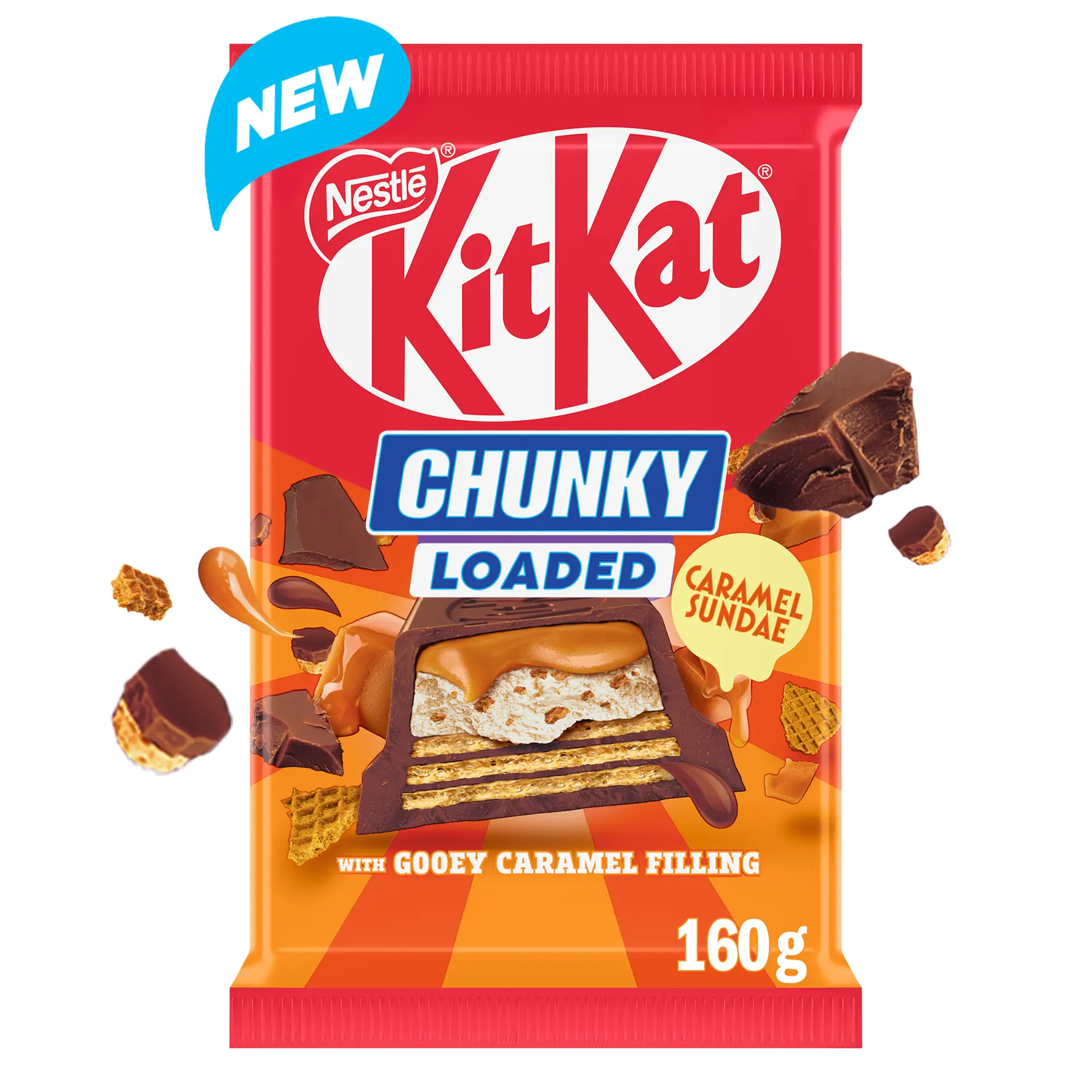 Kit Kat Chunky Loaded Caramel Sundae 160 gm - view 3
