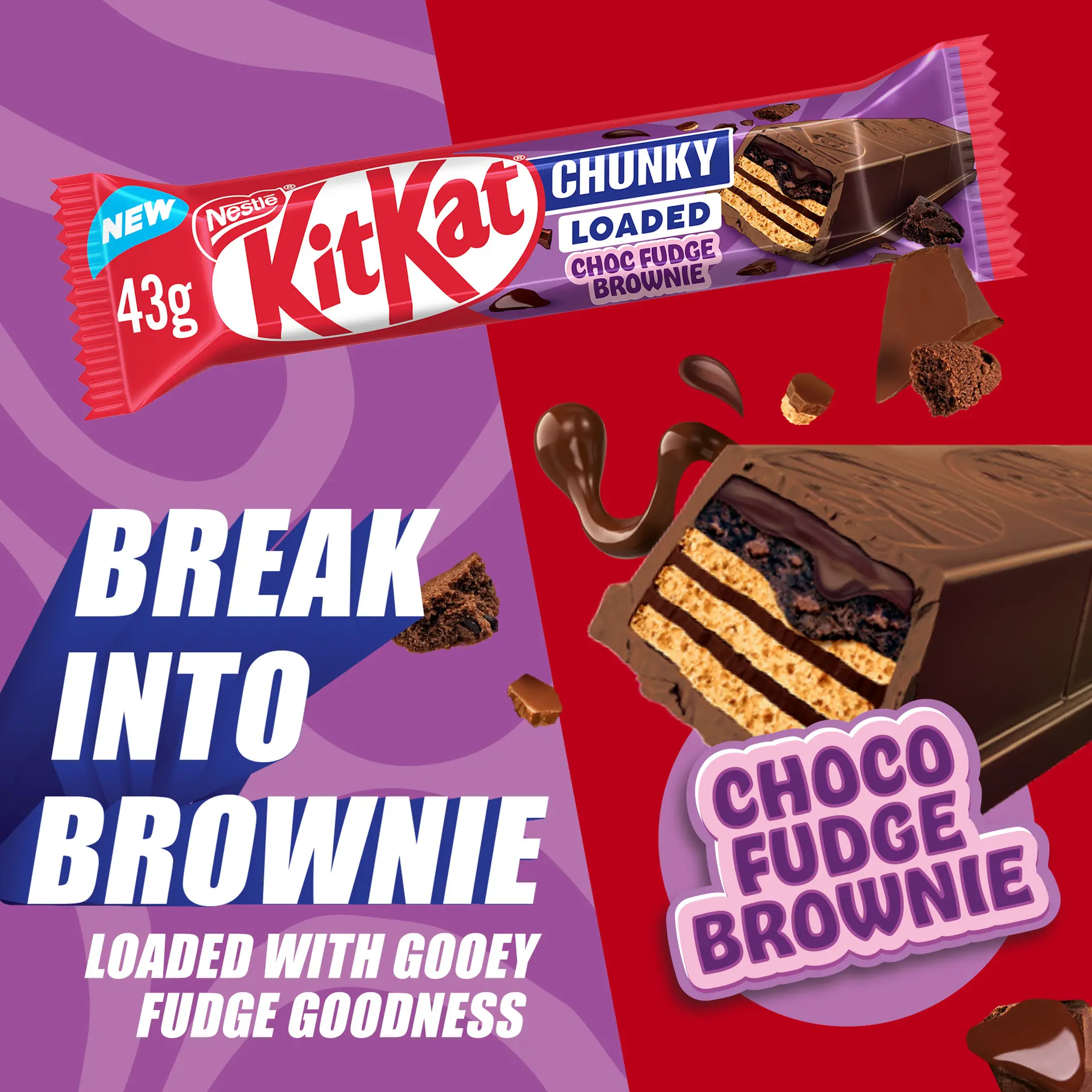 Kit Kat Chunky Chocolate Fudge Brownie 43 gm - view 7