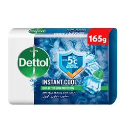 Dettol Instant Cool Bar Soap Menthol & Eucalyptus Scent 165 gm