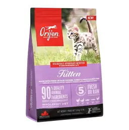 Orijen Dry Food Chicken Turkey and Fish for Kittens 1.8kg