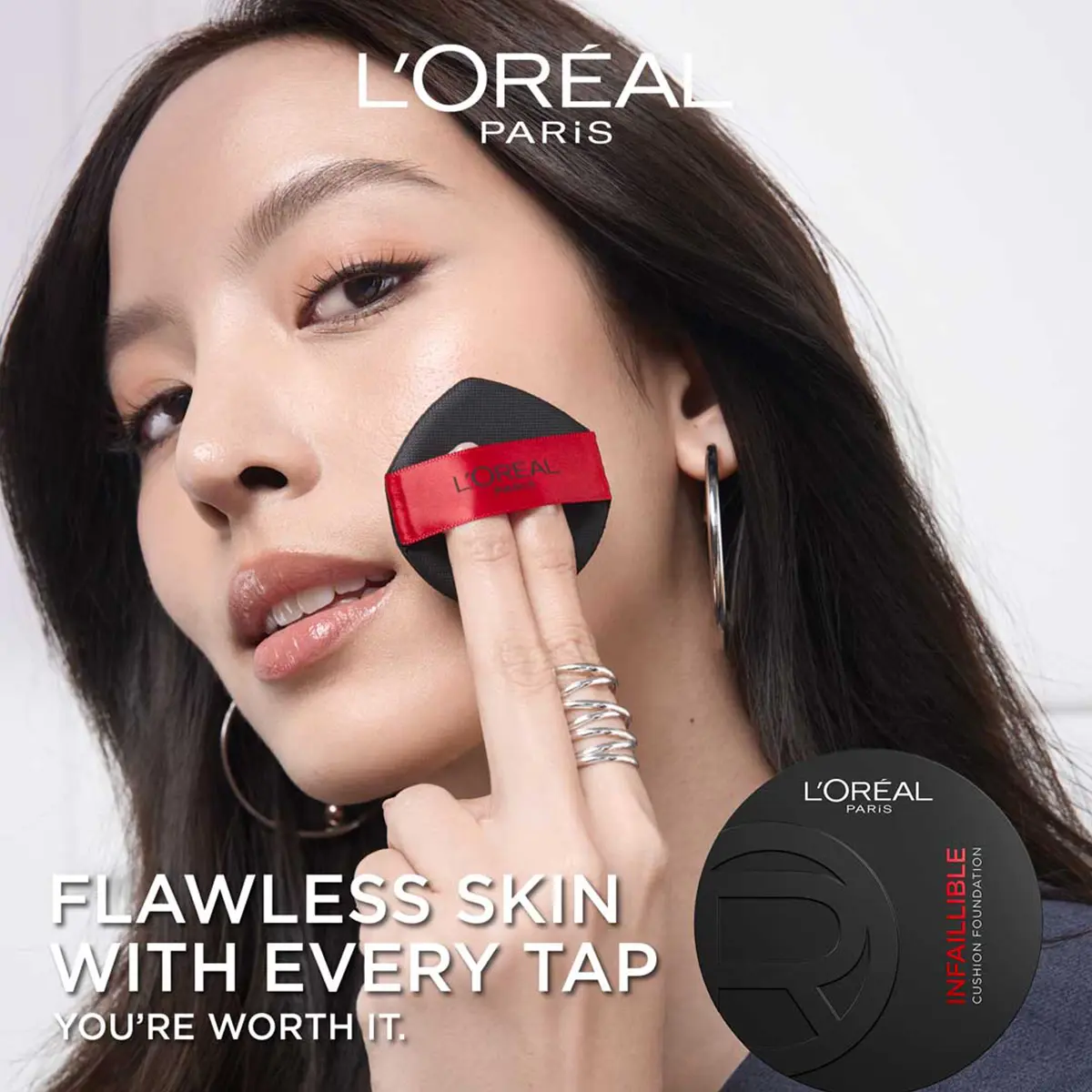 L'Oreal Paris Infaillible Fresh Wear Cushion Foundation K-Beauty Inspired 100 - view 3