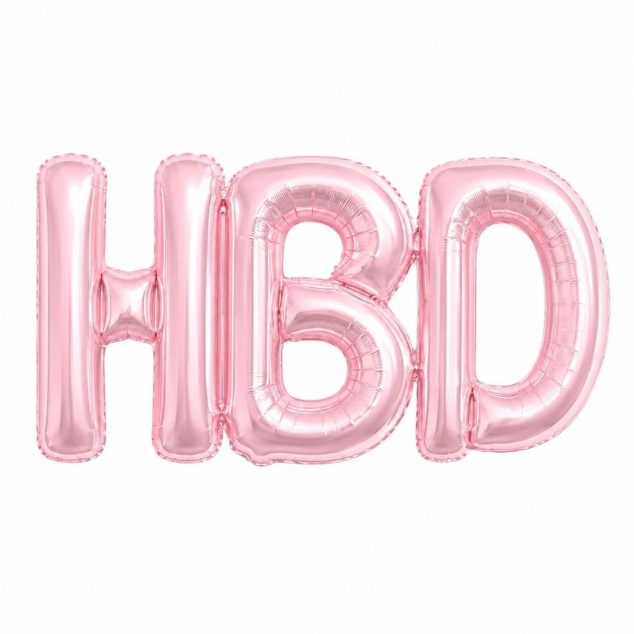HBD Foil Balloons for Party Pink