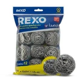 Rexo Stainless Steel Scrubber 12 pcs