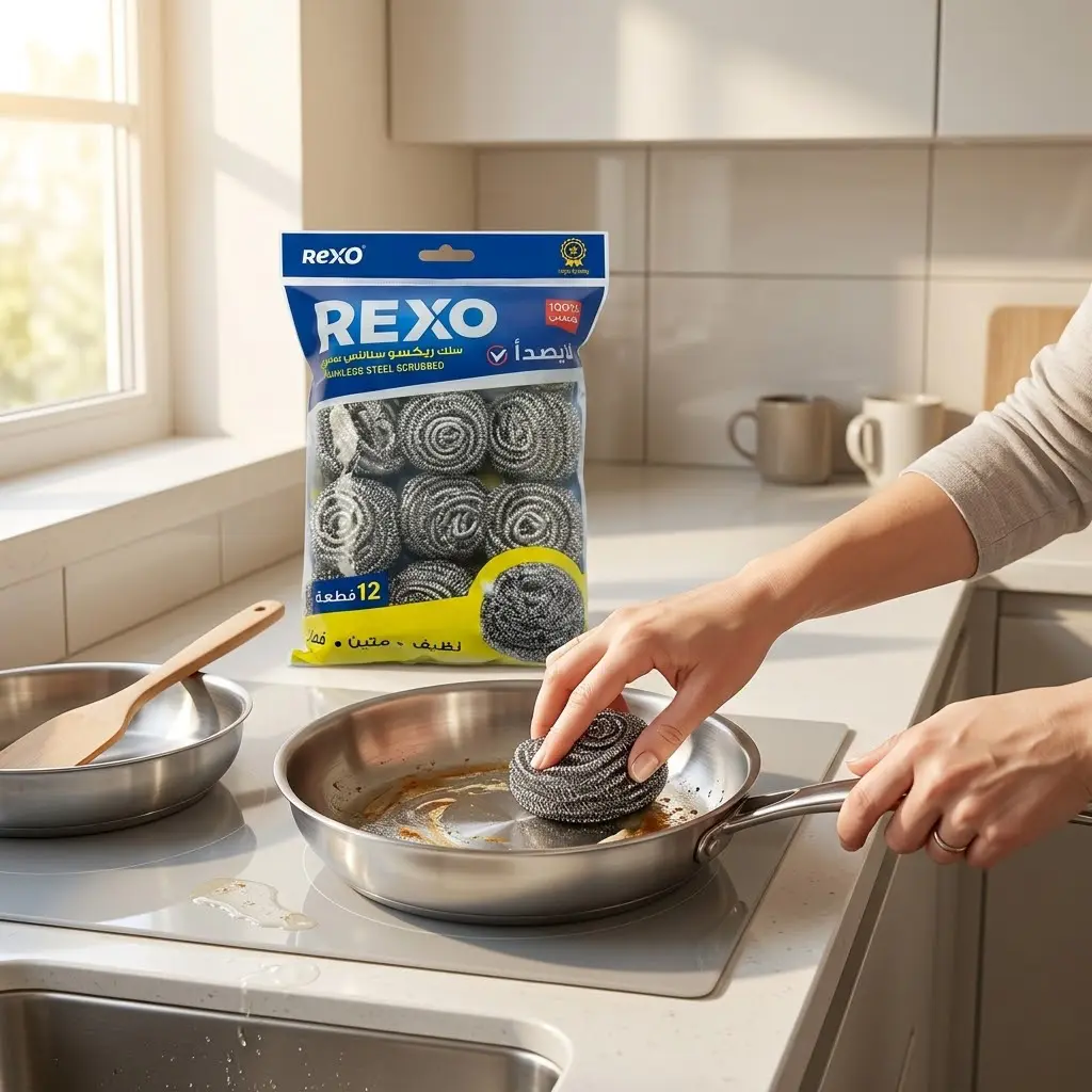 Rexo Stainless Steel Scrubber 12 pcs - view 2
