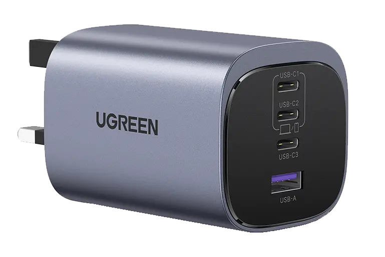 Ugreen 4 Ports Fast Charger UK Gray - view 1