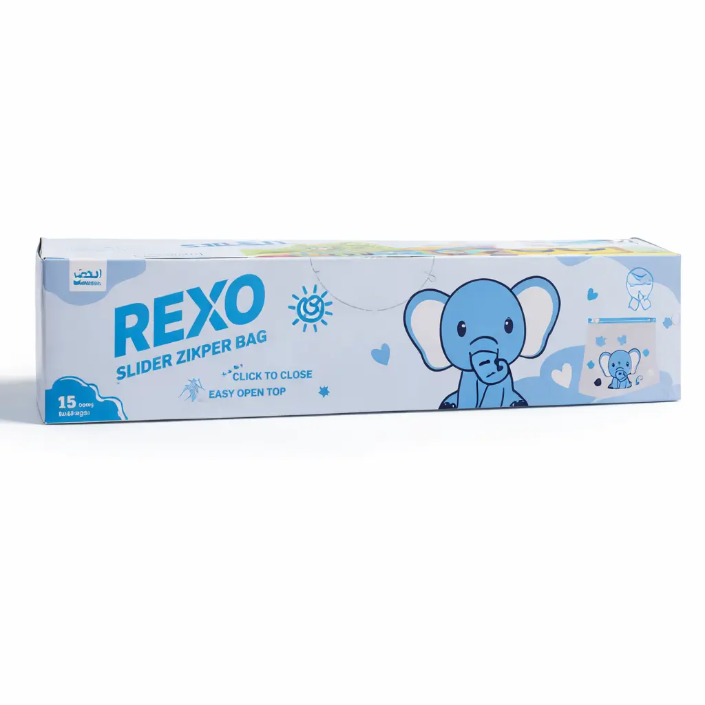 Rexo  Slider Zipper Bags Medium Size15 pcs 30*28+3 cm - view 1
