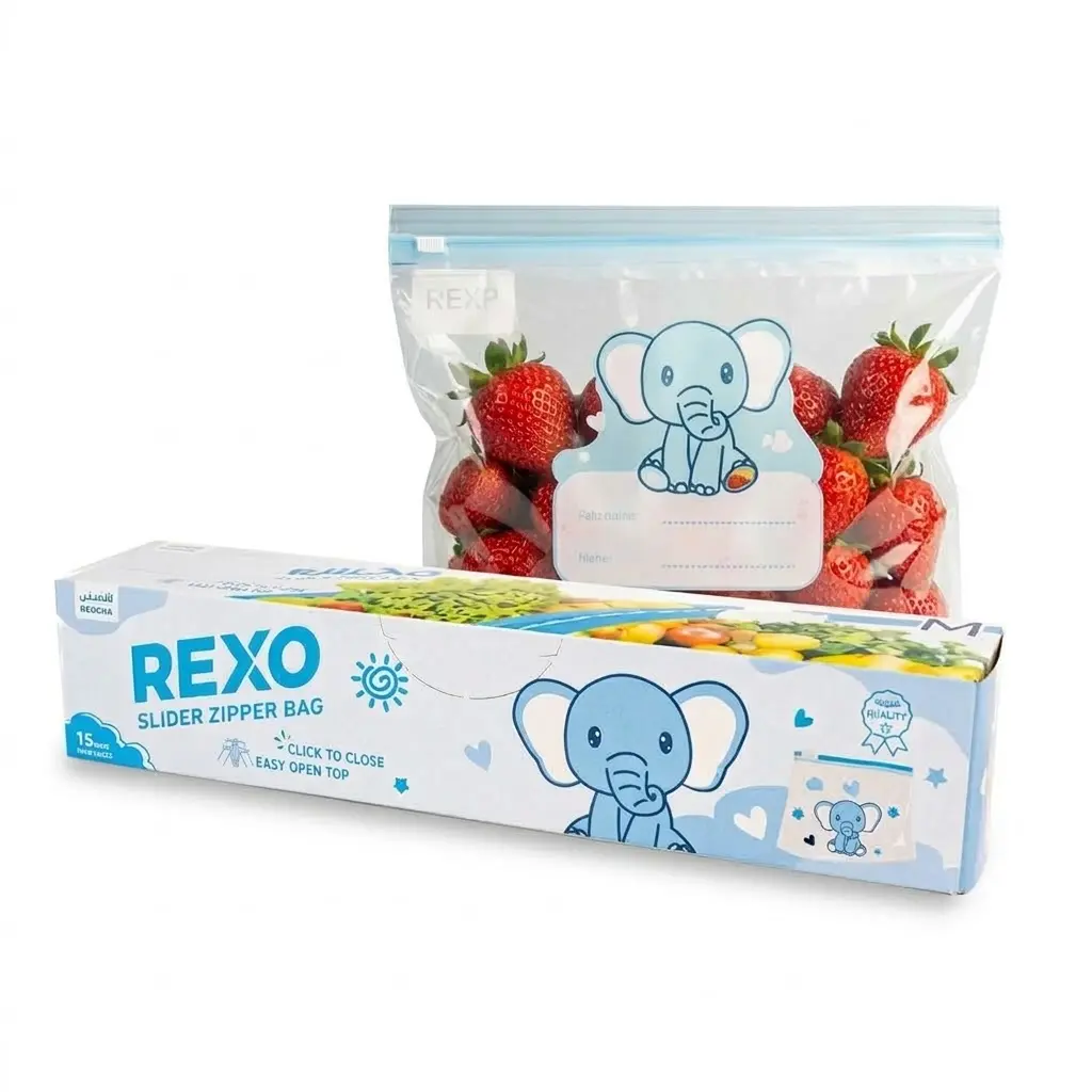 Rexo  Slider Zipper Bags Medium Size15 pcs 30*28+3 cm - view 2