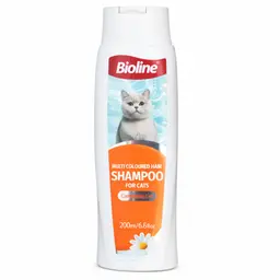‏Bioline Multi Coloured Hair Shampoo for Cats 200 ml