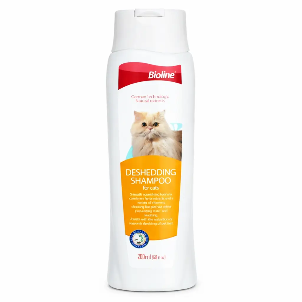 ‏Bioline Deshedding Shampoo for Cats 200 ml - view 1
