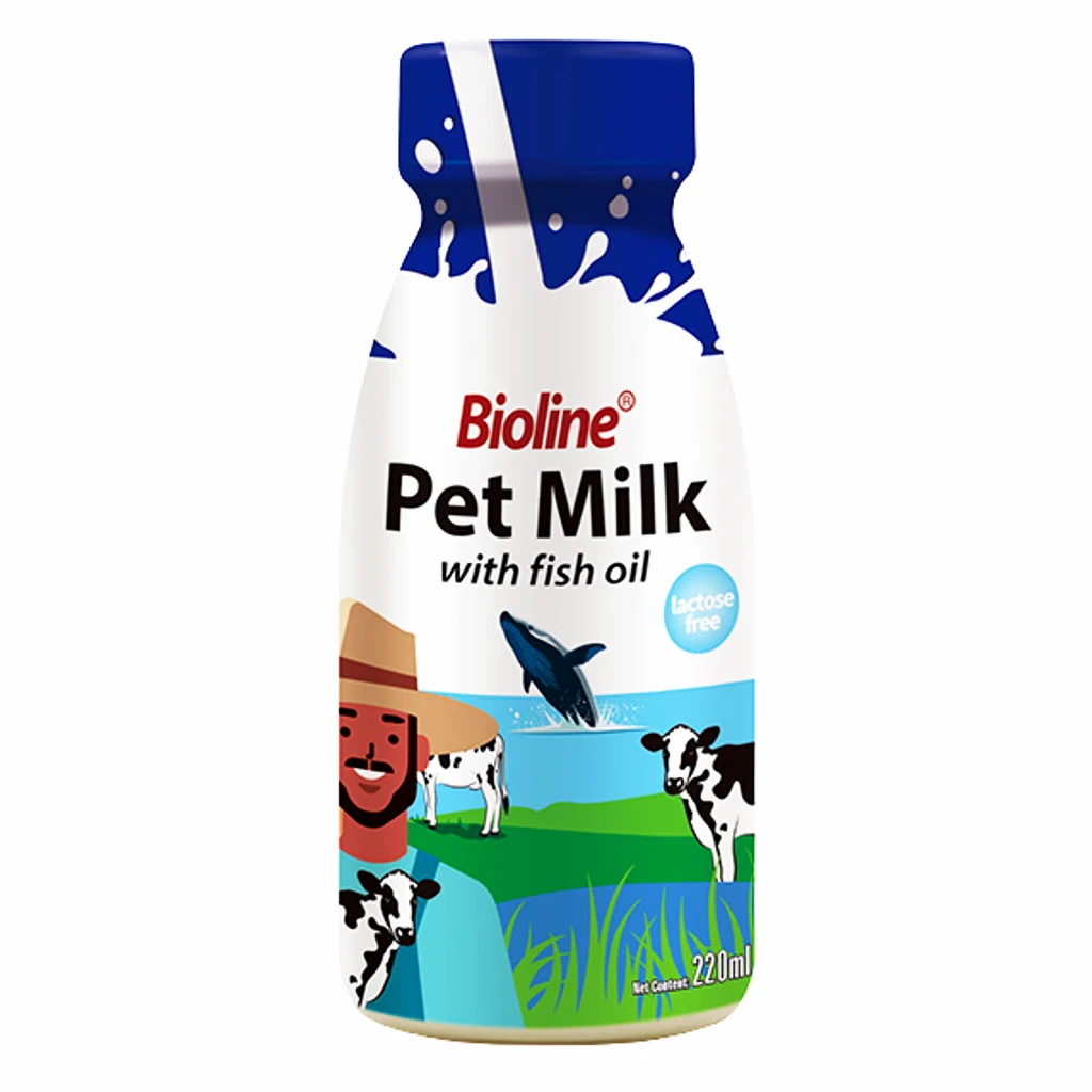 Bioline Pet Milk with Fish Oil 220 ml