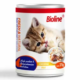 Bioline Wet Food for Cats Chicken & Milk 375 gm