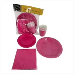Party supplies pink color 24 pcs 