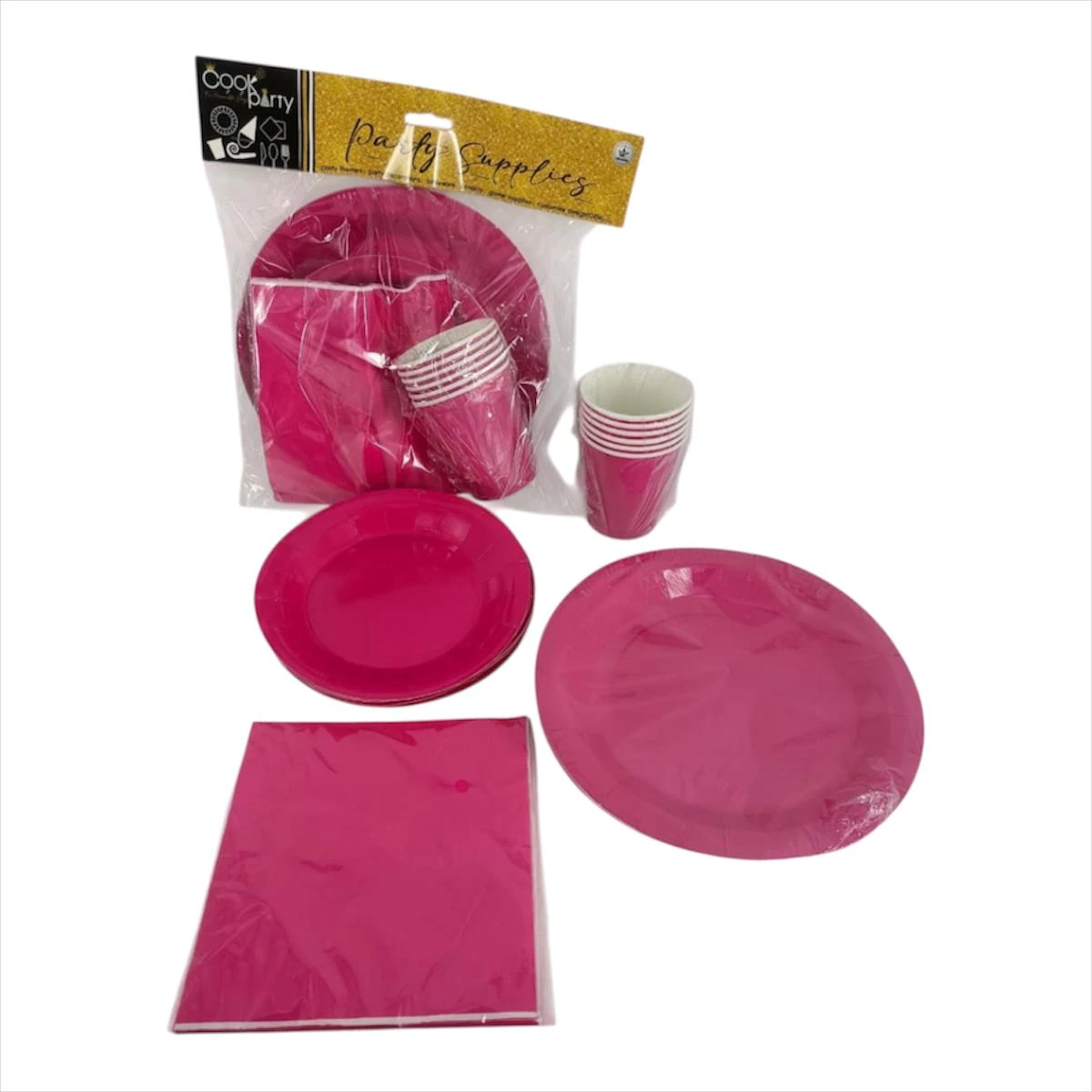 Party supplies pink color 24 pcs 