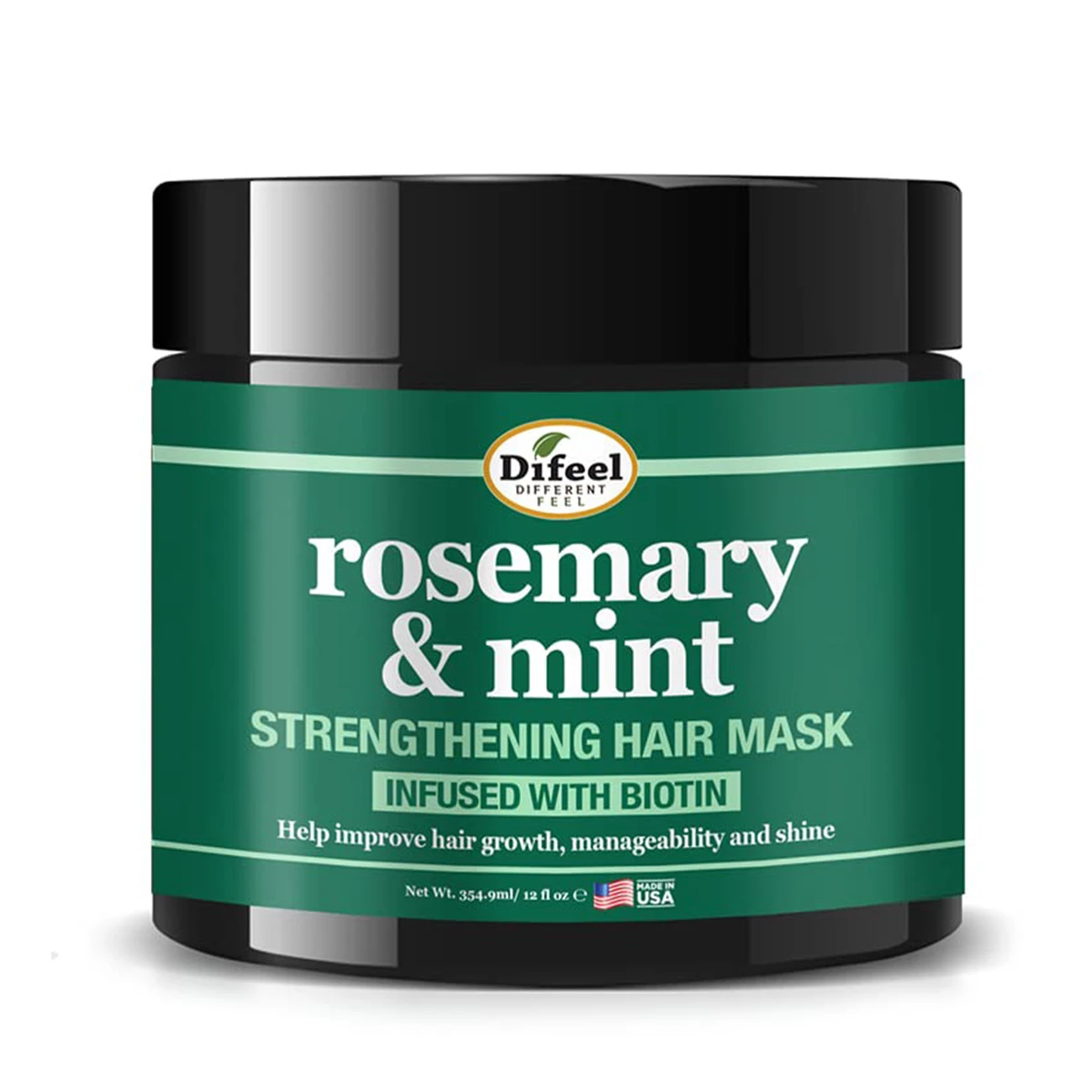 Difeel Rosemary Mint Strengthening Hair Mask With Biotin 340 gm