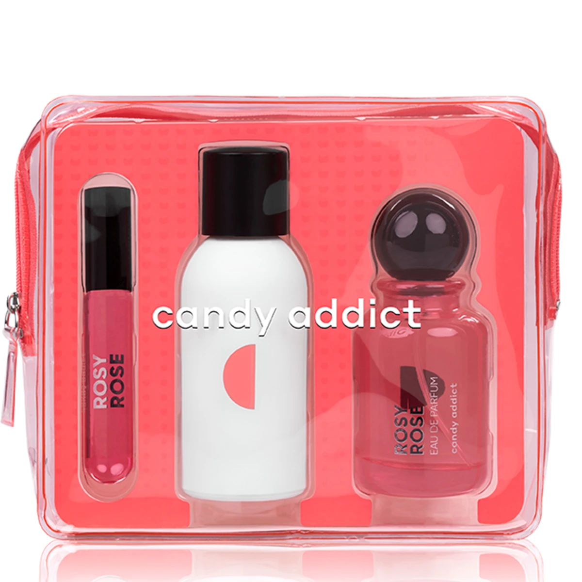 Candy Addict Rosy Rose Trio Set For Women EDP 50 ml And Hair Mist 50 ml And Perfume Oil 10 ml