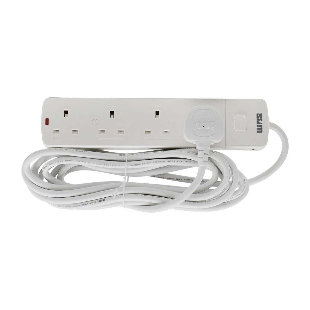 Sum Malizian Power Extention 4 socket 3m