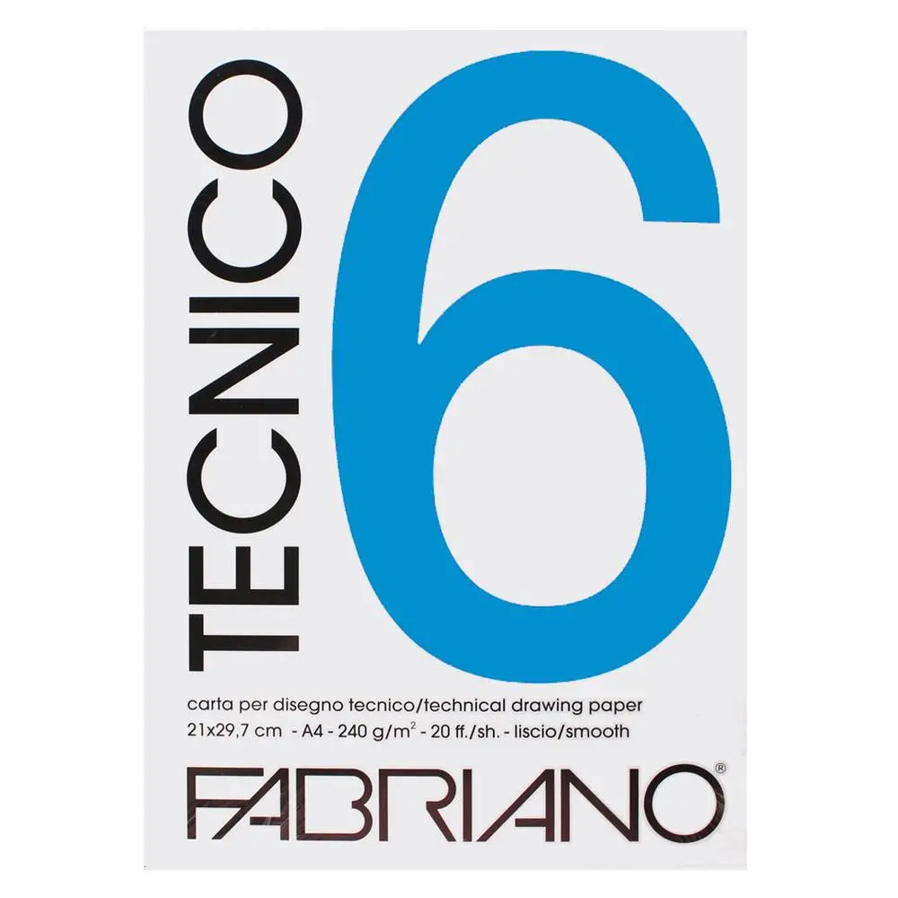 Fabriano Tecnico Smooth Teture Sketchbook 240gsm White 21 * 29.7 cm - view 4