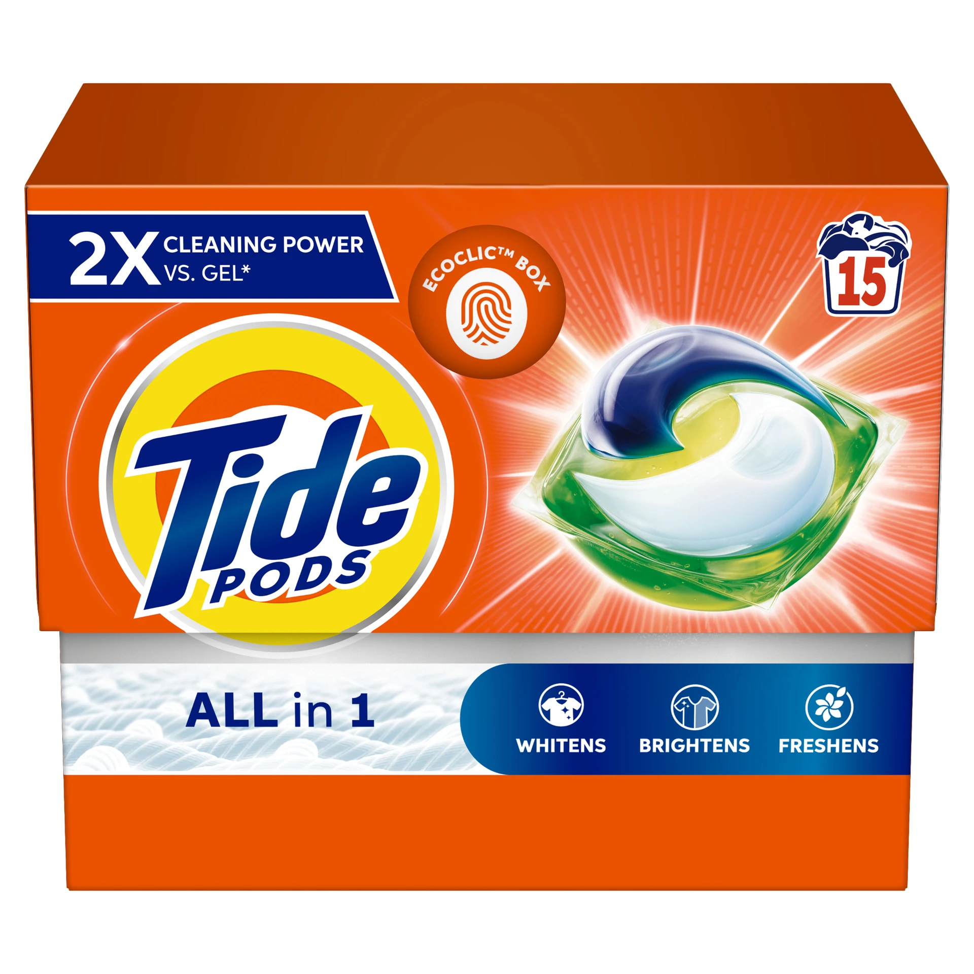 Tide Original All-in-1 Pods 15 Count Laundry Detergent Pods