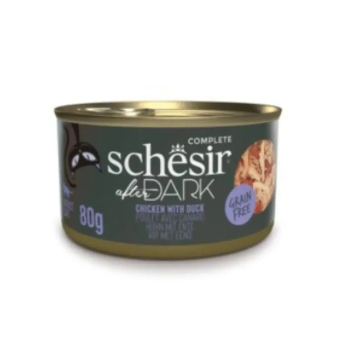 Schesir Can After Dark Complete Pate Chicken and Duck For Cats 80 gm - view 4