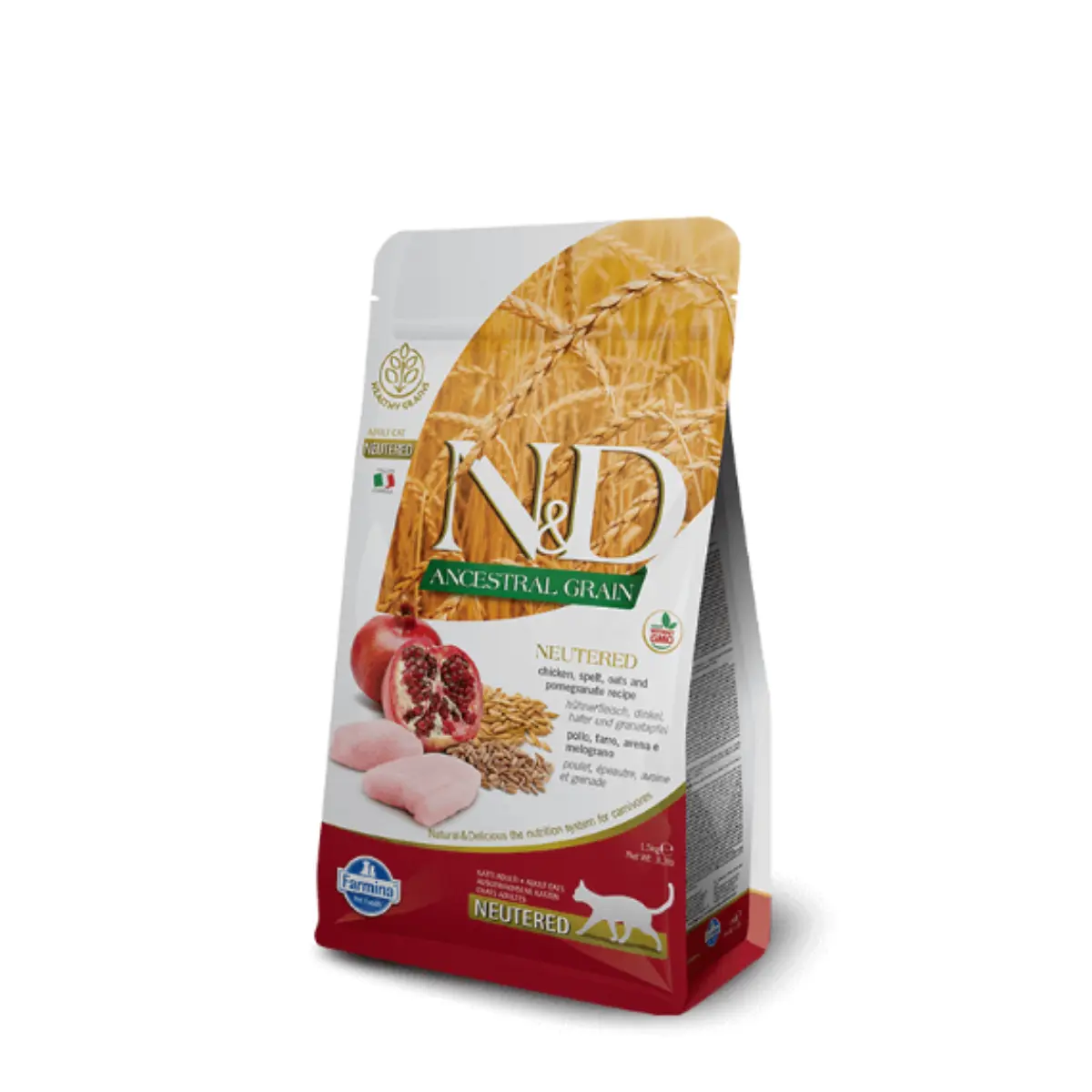 Farmina N&D Neutered Chicken & Pomegranate Cat 1.5 Kg - view 1