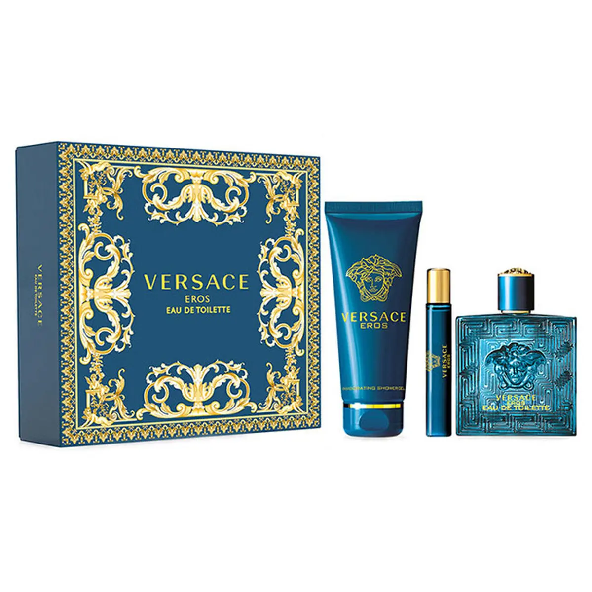 فيرزاتشي إيروس طقم 3 حبات أو دو تواليت للرجال عطر 100 مل مع عطر 10 مل مع شاور جل 150 مل - view 2