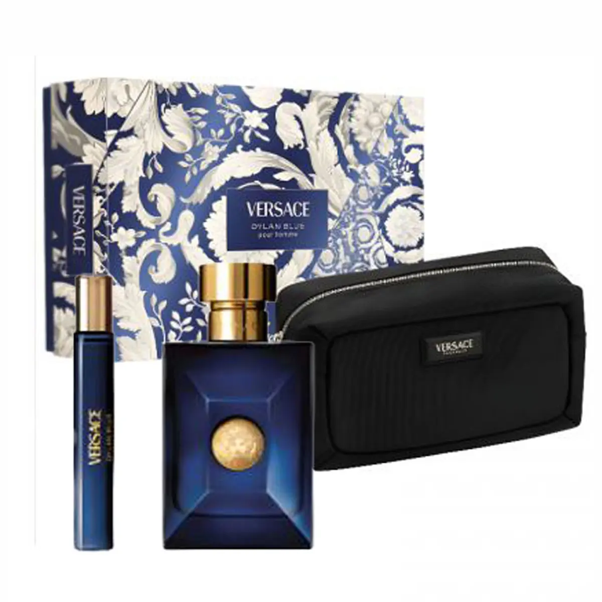 فيرزاتشي ديلان بلو طقم 3 حبات أو دو تواليت للرجالعطر 100 مل مع عطر 10 مل مع حقيبة  - view 1