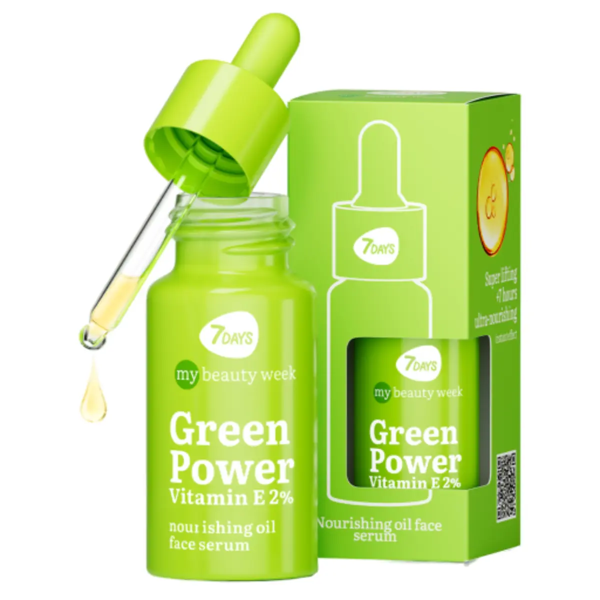 7Days Nourishing Oil Face Serum green Power Vitamin E 20 ml - view 1