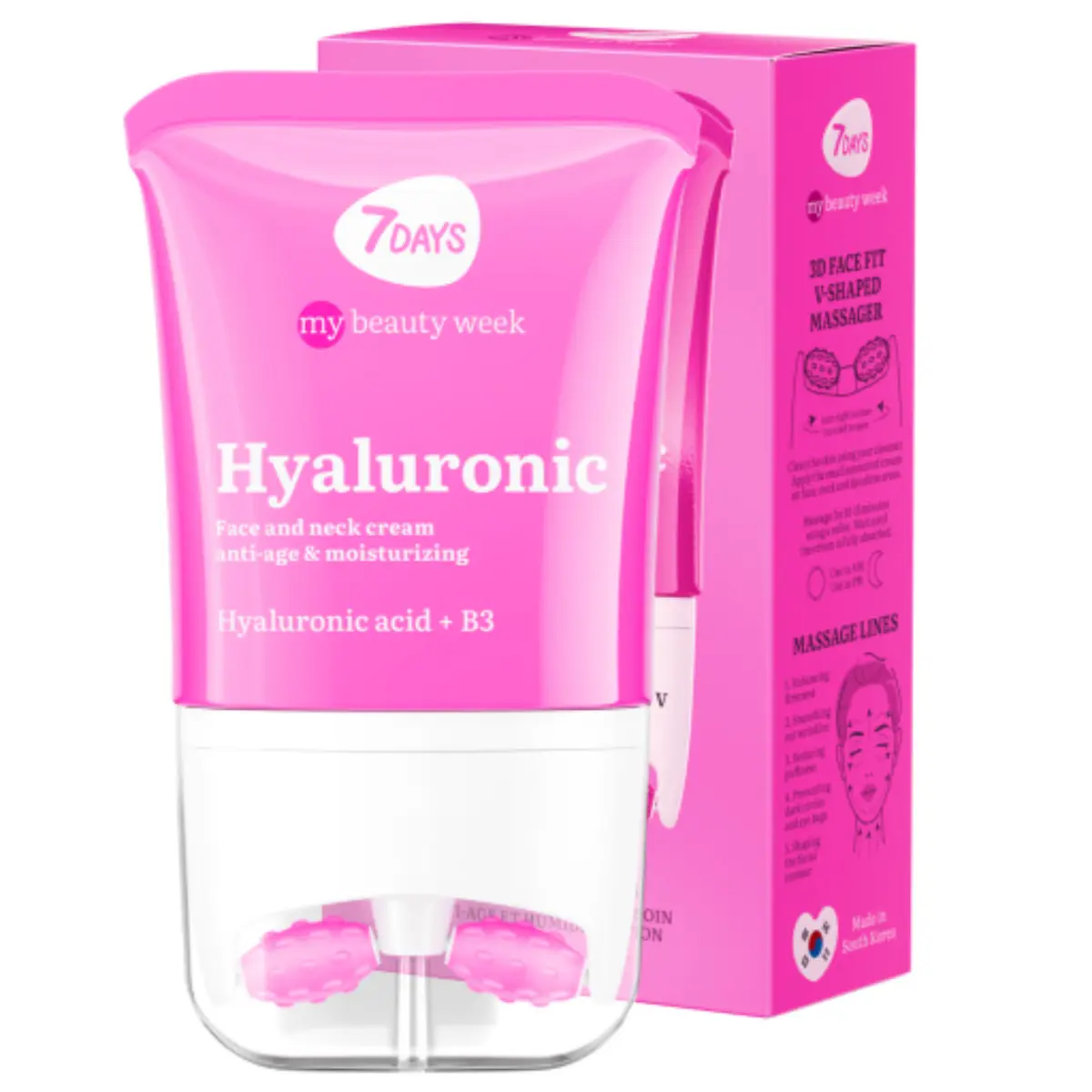 7Days Hyaluronic Face And Decollete Cream With Massager 80 ml - view 1