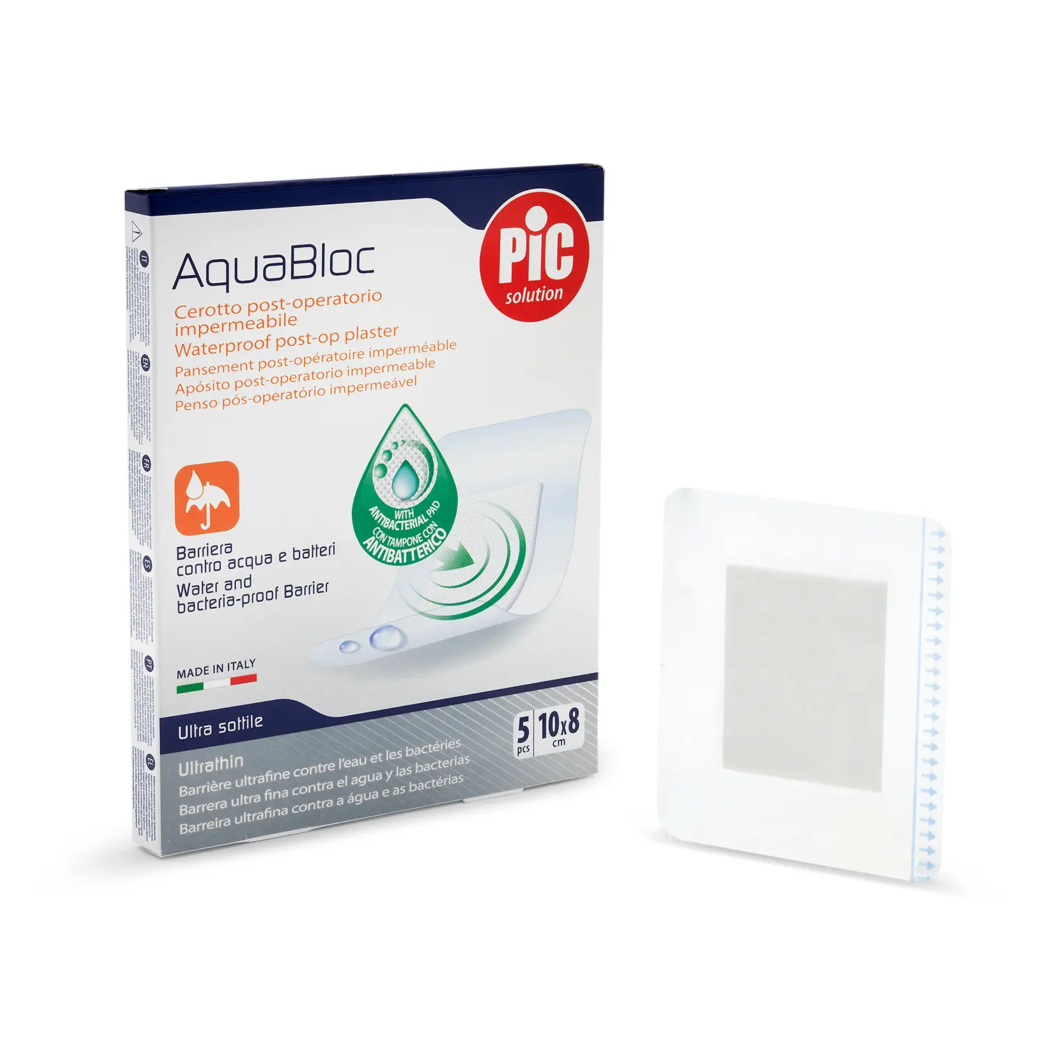 Pic Aqua Bloc With Chg Plaster 8 Cm X 10 Cm 5 Pcs - view 4