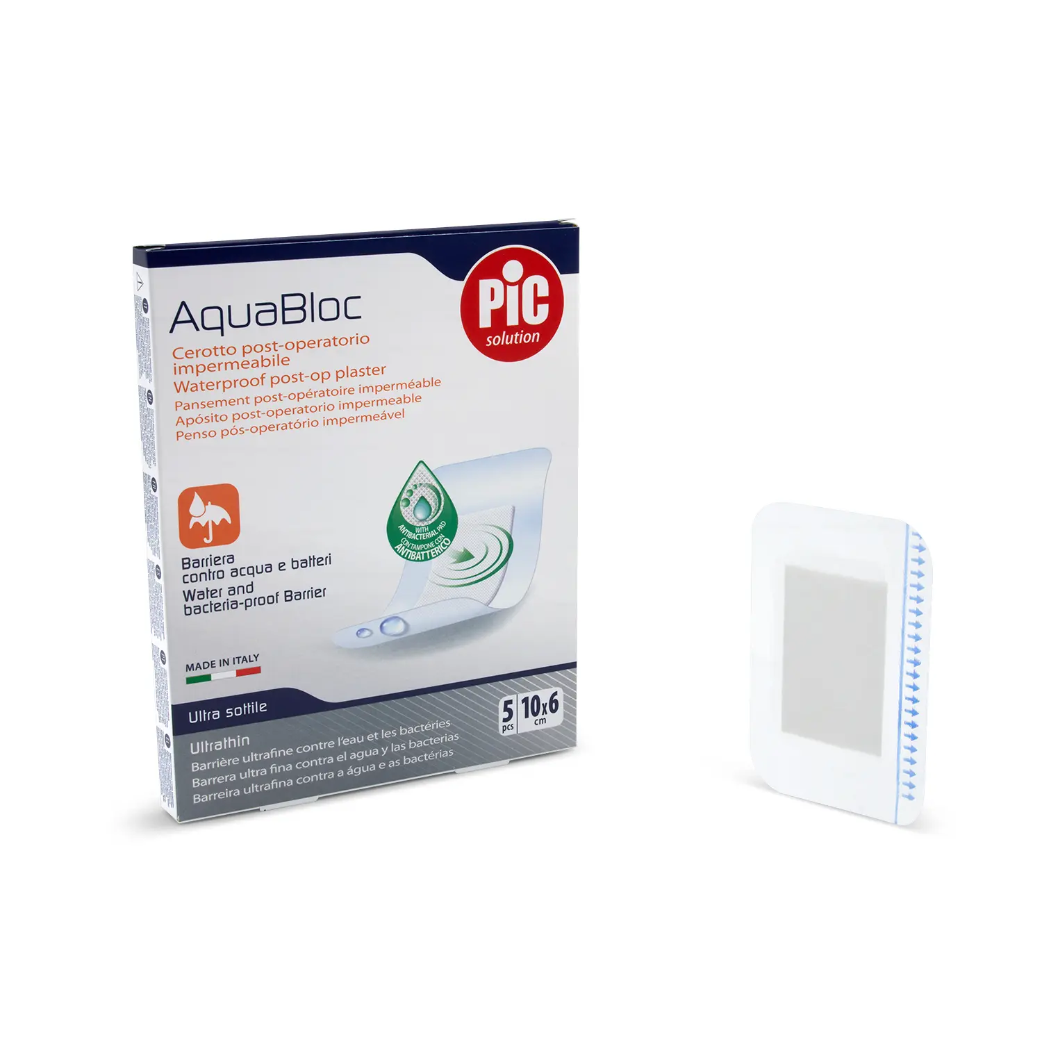 Pic Aqua Bloc With Chg Plaster 6 Cm X 10 Cm 5 Pcs - view 4