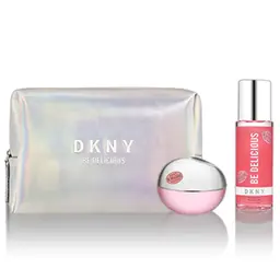 DKNY Be Delicious Fresh Blossom Perfume Set EDP 100 ml + Body Mist 125 ml + Pouch