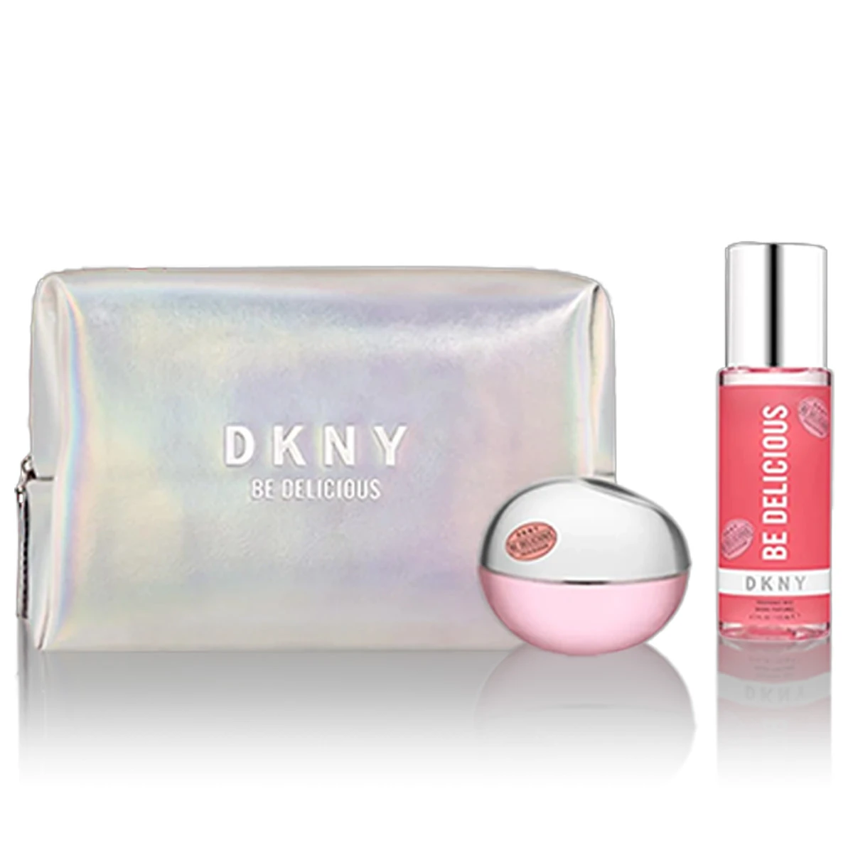 DKNY Be Delicious Fresh Blossom Perfume Set EDP 100 ml + Body Mist 125 ml + Pouch