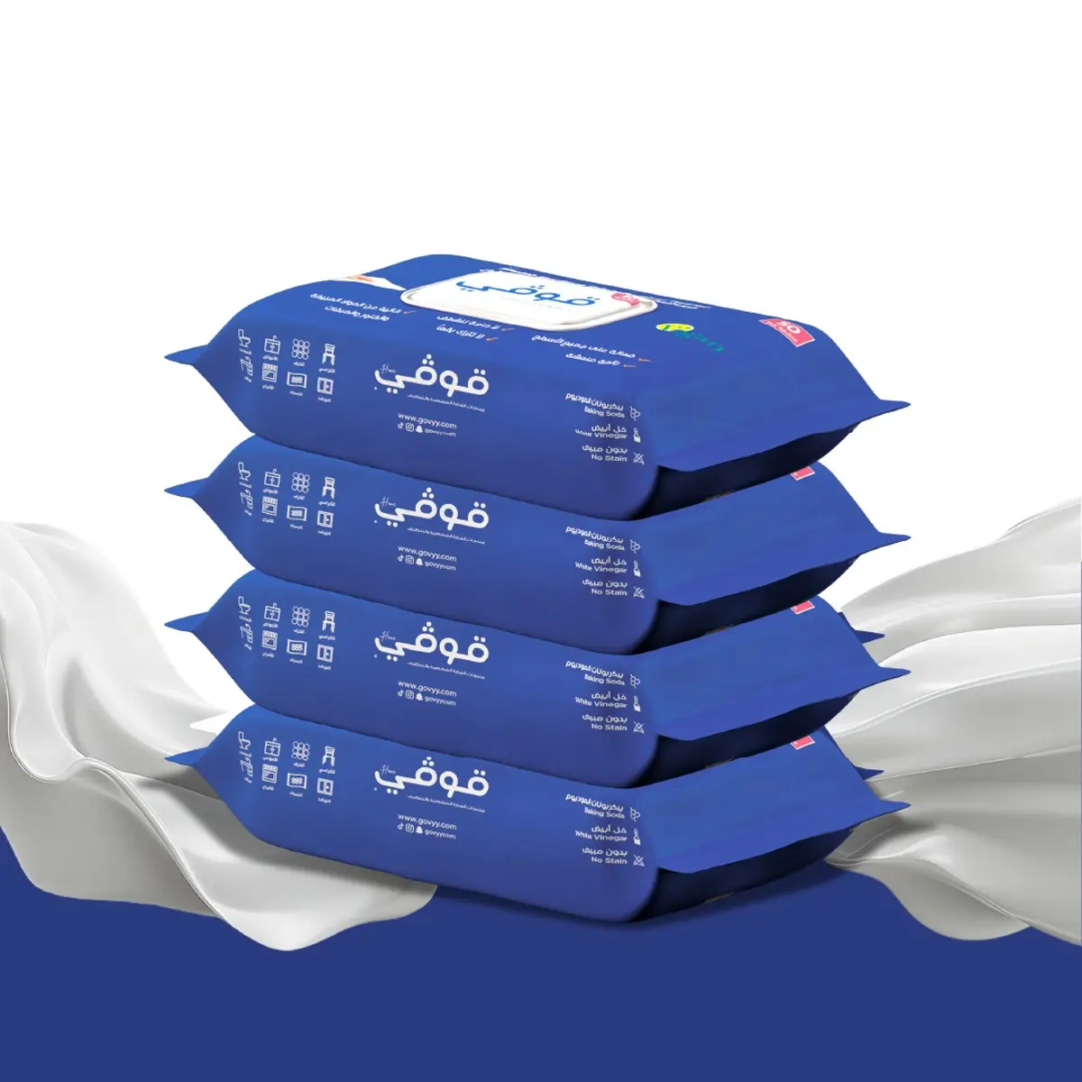 Govyy Towels Multi Surface Disinfecting And Cleaning4 Packs 3+1 Free - view 2