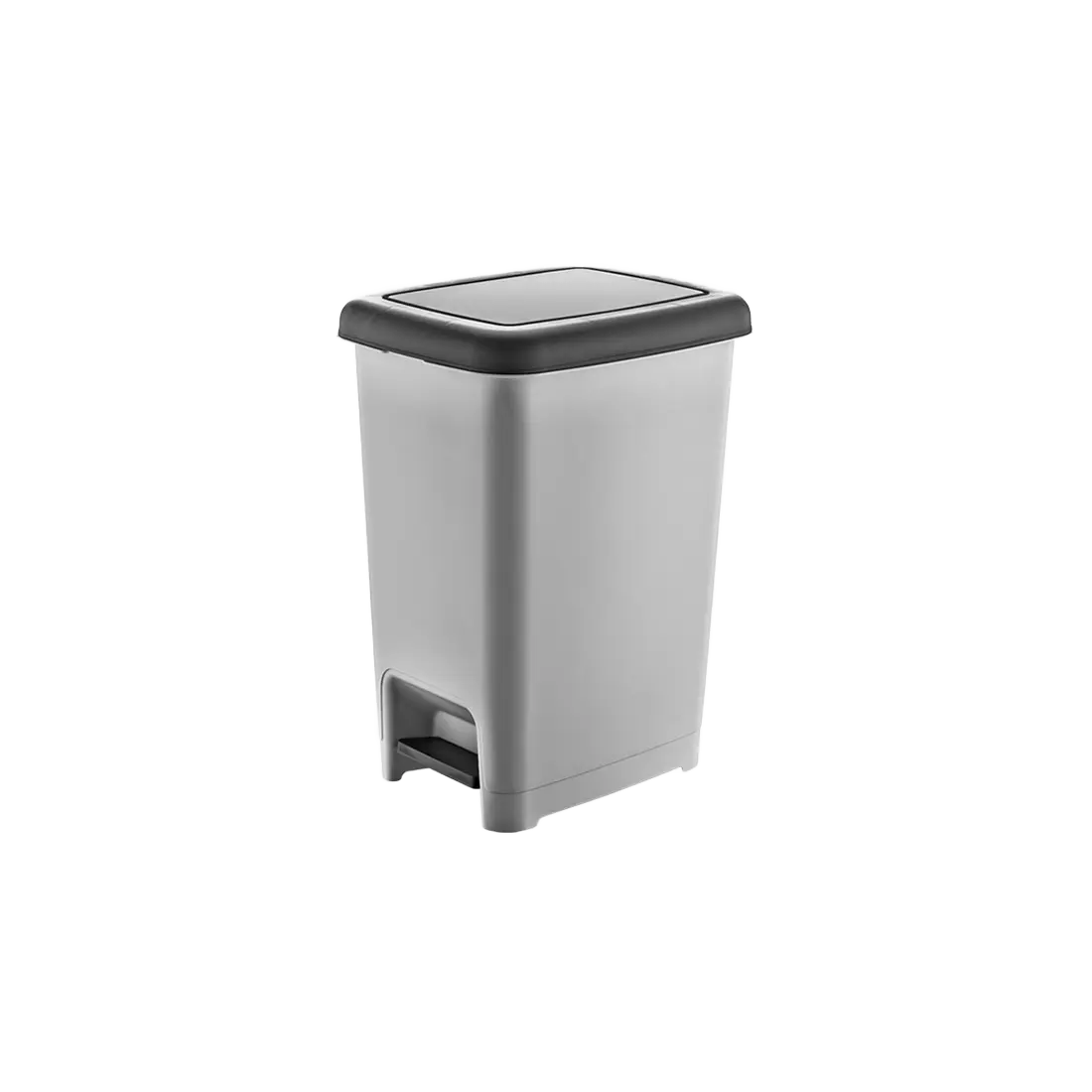 Dunya Slim Pedal Dustbin Grey 10 l - view 1