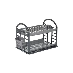 Dunya 2 Tier Antic Dish Drainer Grey