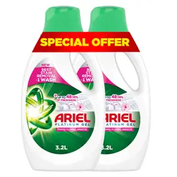 Ariel Laundry Detergent Liquid Gel Touch of Downy  Number 1 in Stain Removal 6.4 L