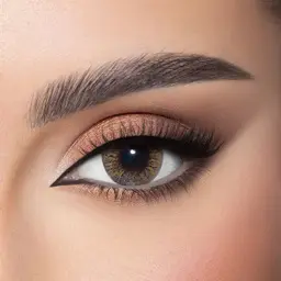  ذهب عدسات لاصقة يومية برونيش