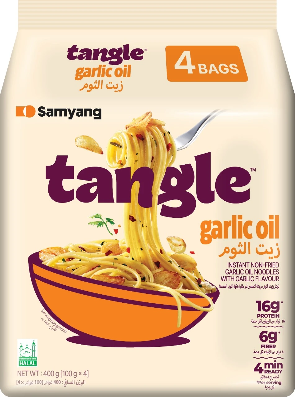 Samyang Tangle Garlic Oil 4 Psc100 gm 