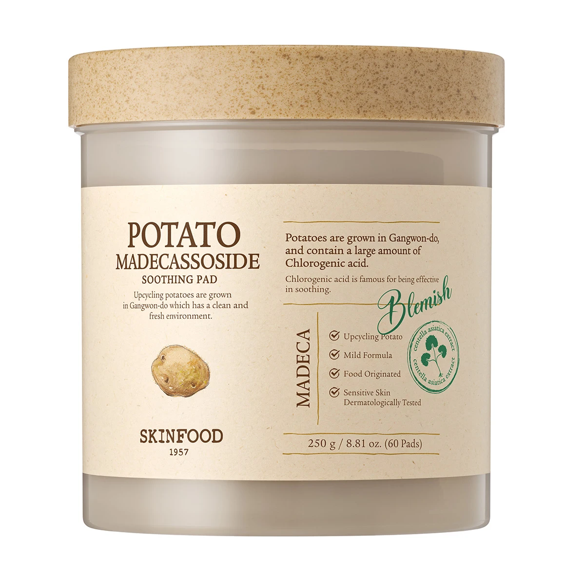 Skinfood Potato Madecassoside Soothing Pad 250 gm