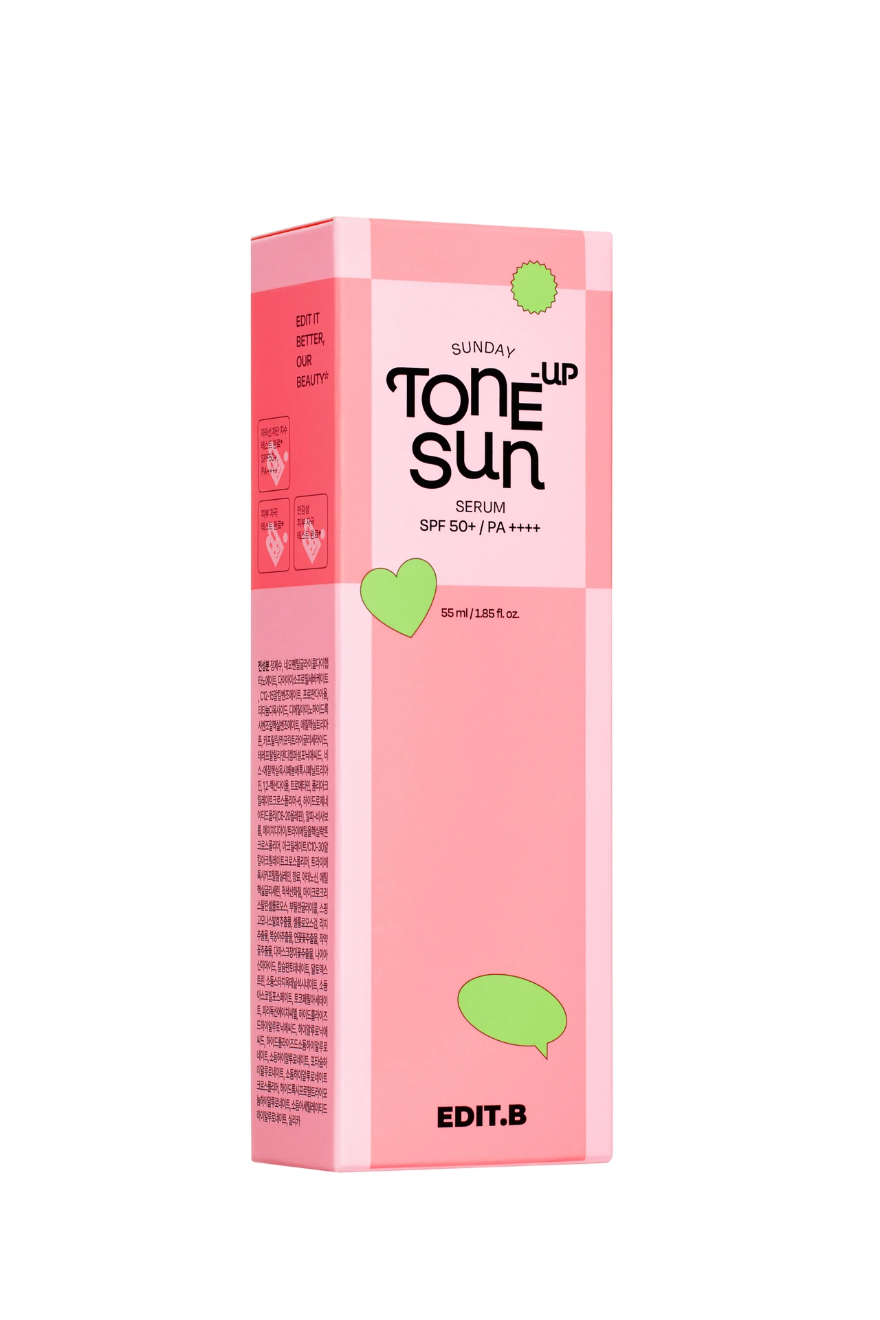 Edit.b Sunday Tone Up Sun Serum Pink 55 ml